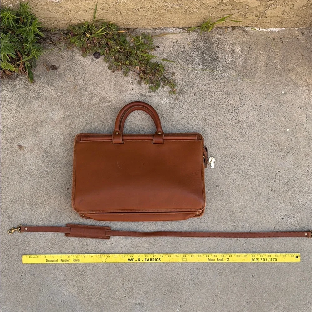 Vintage Brown Leather Briefcase